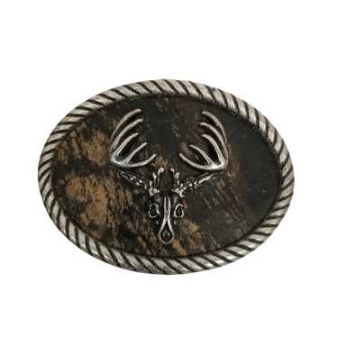 Vintage Belt Buckle Deer Buck Rack Skull Western