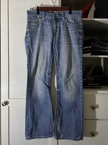 Bke × Distressed Denim BKE Faded Bootcut Flared Di