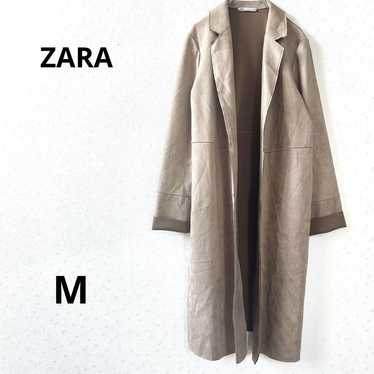 Zara Chester Coat Long Coat Simple Outer Basic Off