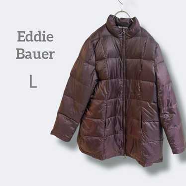 1970 Eddie Bauer [L] Quilted Jacket Down Jacket Zi