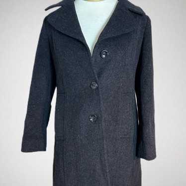 Anne Klein Coat Women’s 12P Dark Gray Wool Cashmer