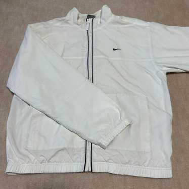 Nike White Zip-Up Jacket