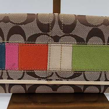 小物 Vintage Coach Legacy Long Wallet Y2K Y2K Rare VINTAGE COACH Optic Pink Signature Soho Buckle