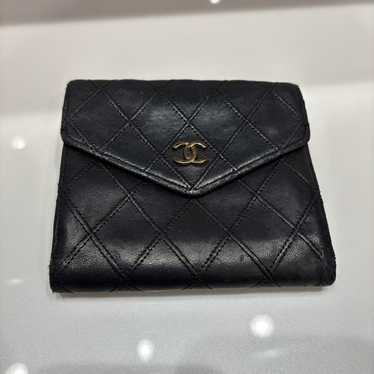 CHANEL Bicolor Coco Mark Folded Matelassé