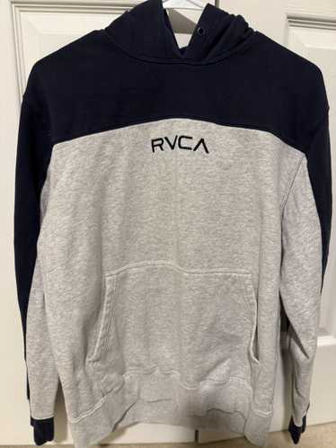 Rvca RVCA color block grey and navy hoodie sweatsh