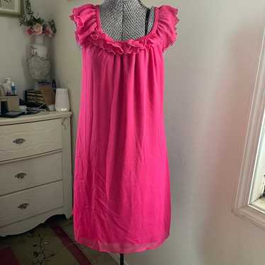 Old Navy hot pink flowy dress