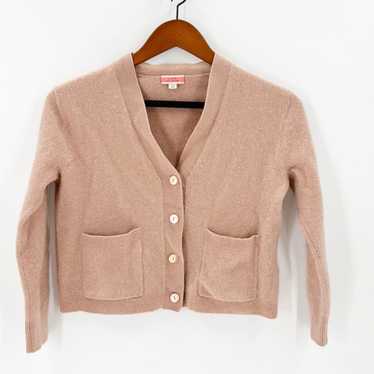 J.Crew J.CREW pink tan cashmere cropped cardigan p