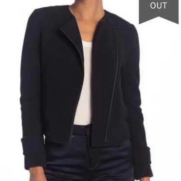 Vince Asymmetric Knit Moto Jacket