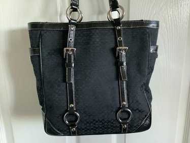 80’s OLD COACH SHOULDER BAG Vintage 1980's Coach Shelton Black Leather Bag/purse - Etsy