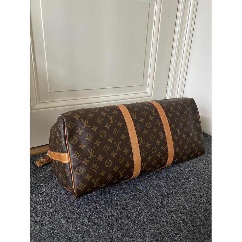 Louis Vuitton Keepall leather travel bag - image 10