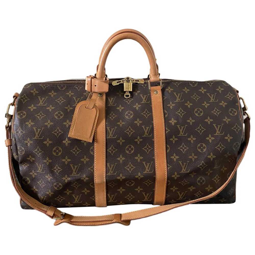 Louis Vuitton Keepall leather travel bag - image 1