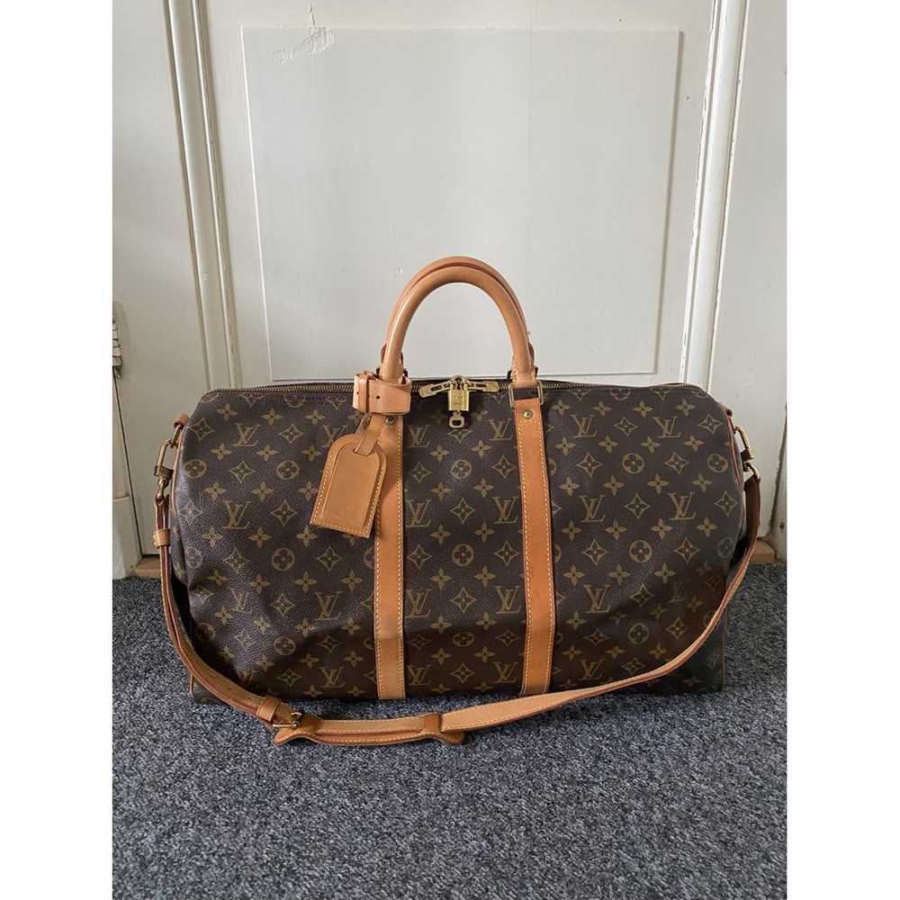 Louis Vuitton Keepall leather travel bag - image 2