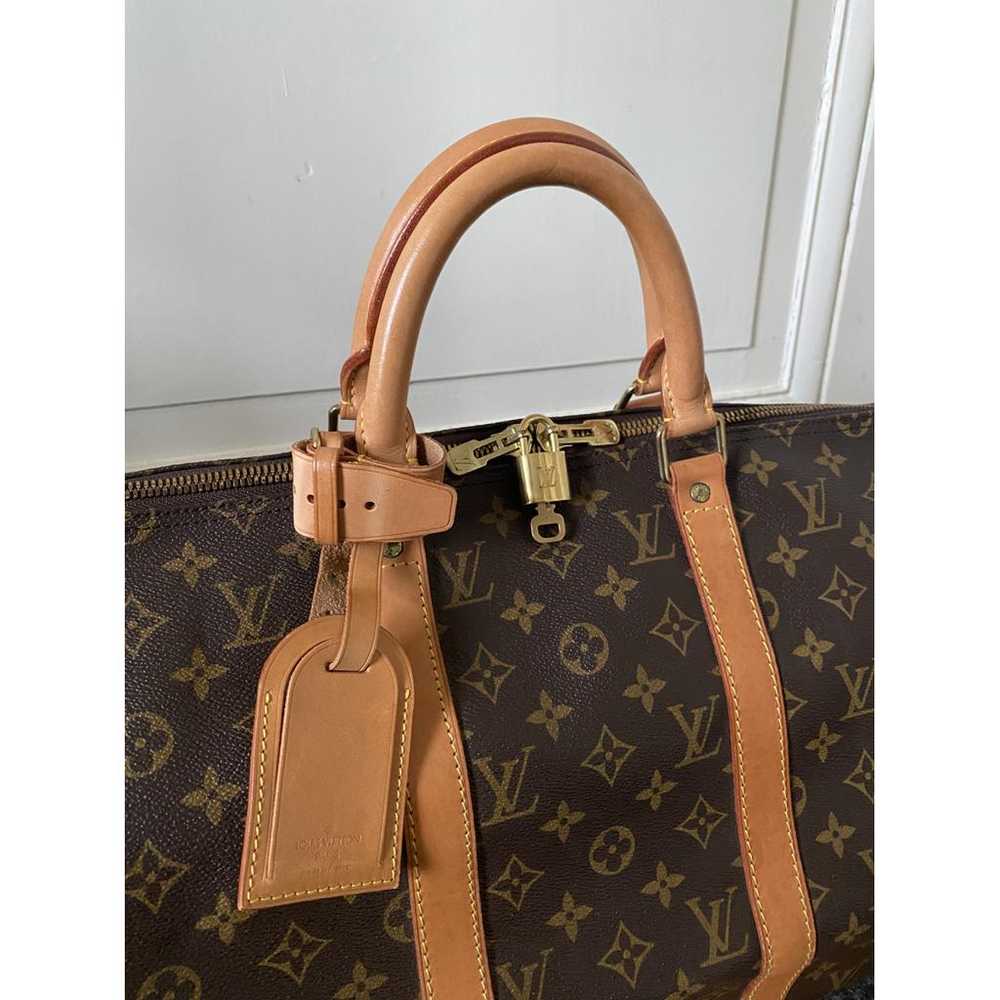 Louis Vuitton Keepall leather travel bag - image 4