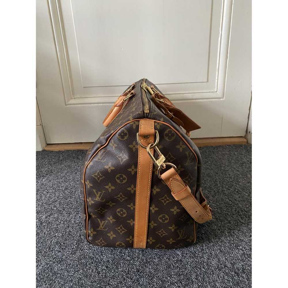 Louis Vuitton Keepall leather travel bag - image 5