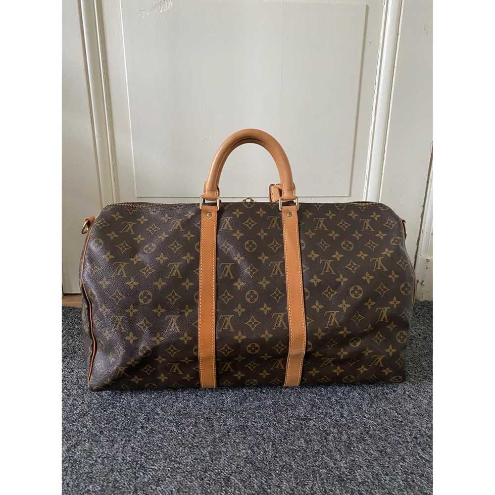 Louis Vuitton Keepall leather travel bag - image 8