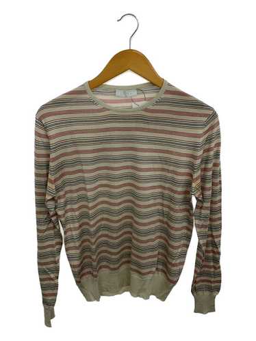 PRADA Knit Sweater (Thin) 46 Silk BEG Border