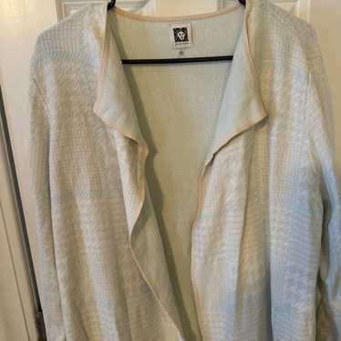 Anne Klein open front cardigan size large