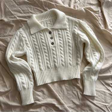 Vintage Chunky Cable Knit Sweater