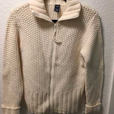 Vintage gap 100% lambs wool zip up