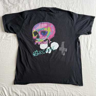 Arcane Skull T-Shirt Size Men's XL Black Afflictio