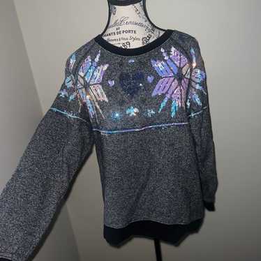 Pink Victoria’s Secret bling pullover y2k