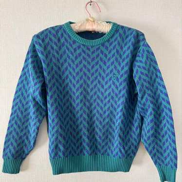 80～90s Cristian Dior sports コットンニット M トップス
