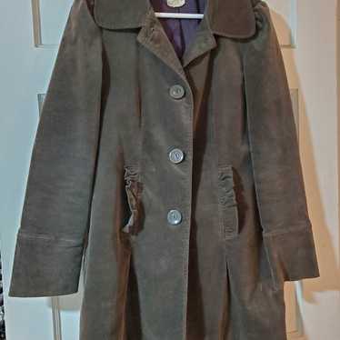 Tulle olive green coat