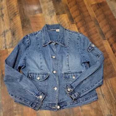 Vintage jean jacket blazer women's large St. JOHNs