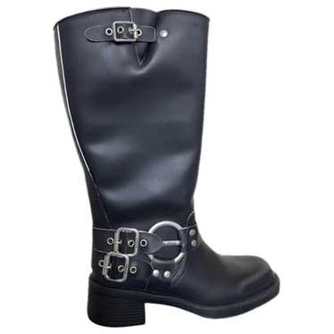 Miu Miu Leather biker boots