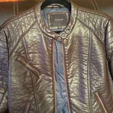 vintage brown leather jacket