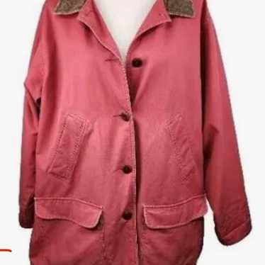 Vintage XL woman’s Lands End pink barn jacket