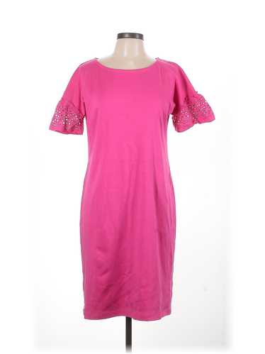 Talbots Women Pink Casual Dress M