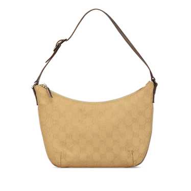 Tan Gucci GG Canvas Shoulder Bag