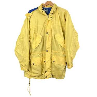 VTG Woolrich Adult Yellow Windbreaker Jacket MEDIU