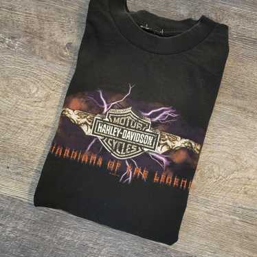 00s Harley Davidson “flame” L T-shirt（2000s Harley Davidson