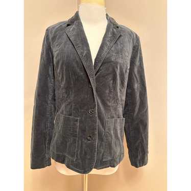 Eddie Bauer Charcoal Velvet Blazer Sz 8