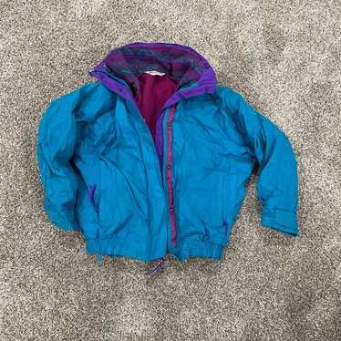 VTG Columbia 3 in 1 Down Insulated  Teal Purple Ja