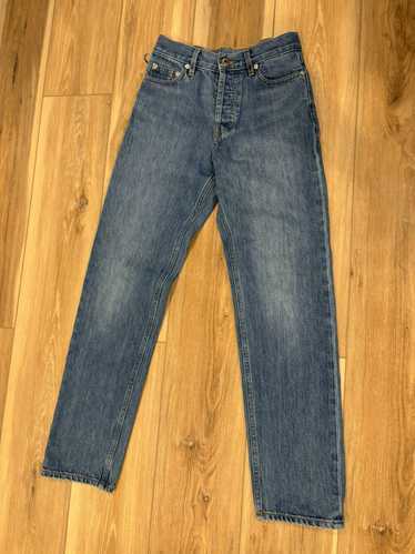 Helmut Lang blue denim helmut lang mom jeans