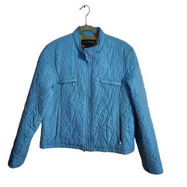 Utex Platinum Vintage Torquoise Full Zip Quilted J