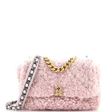 CHANEL 19 Flap Bag Shearling Medium