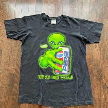 Vintage 90s PEPSI Pepsi Cola Alien T-shirt