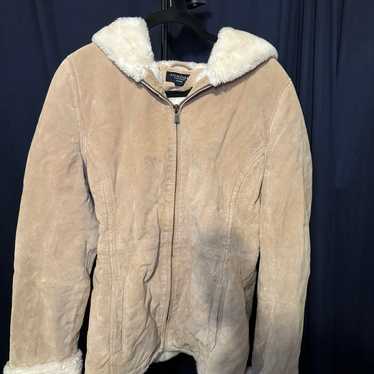 Y2K suede winter coat