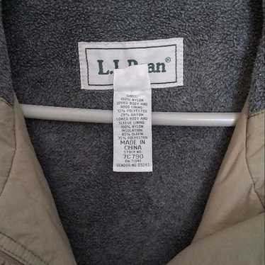 90s L.L.Bean Nylon Long Coat with Fleece Lining an