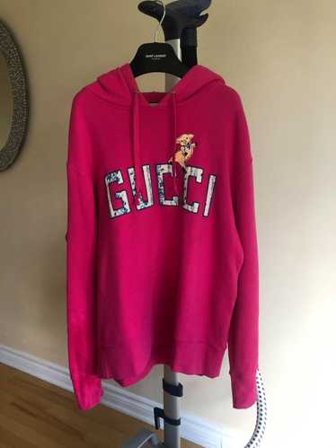 Gucci Gucci Pig Pink Logo Hoodie embroidered size 