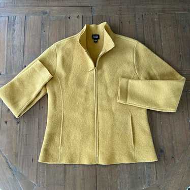 Eileen fisher goldenrod boules wool jacket blazer