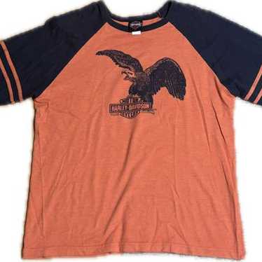 【Vintage】 Harley-Davidson Raglan Made in USA