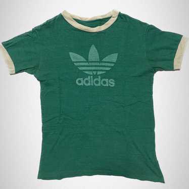 Rare 80s vintage Adidas made in the USA Ringer T-… - image 1