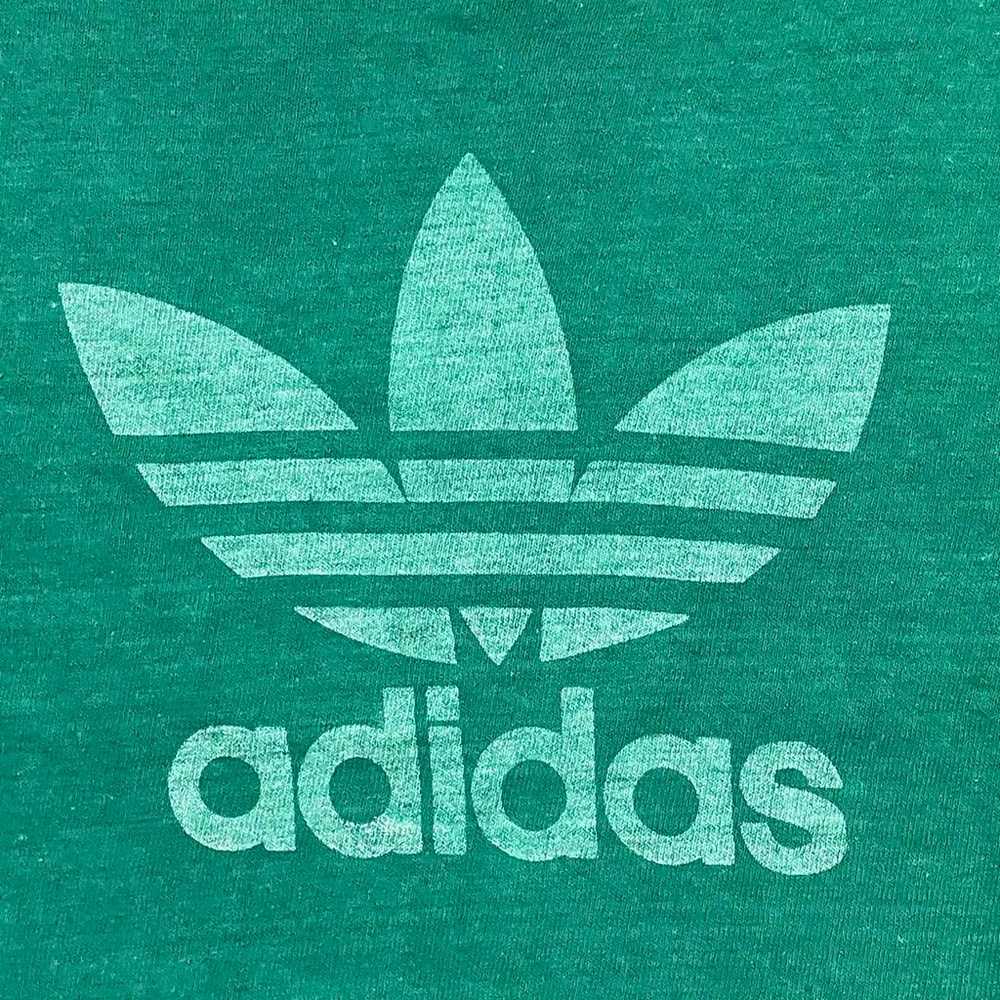 Rare 80s vintage Adidas made in the USA Ringer T-… - image 3