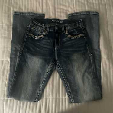 vintage grace denim bootcut jeans