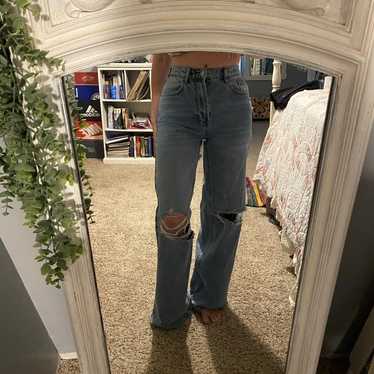 Light wash wide leg PacSun jeans